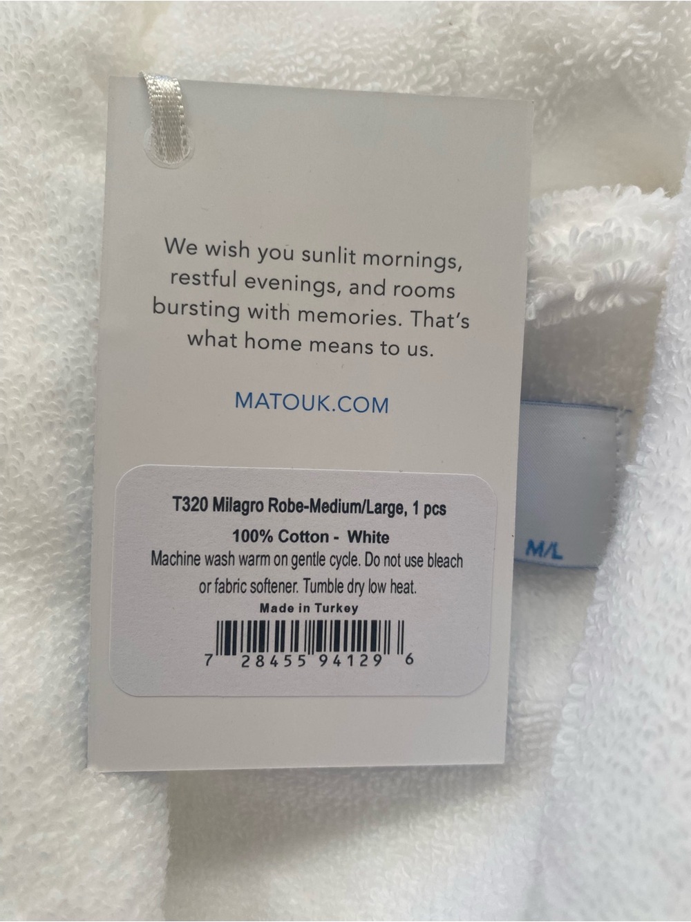 Matouk Milagro Robe Médium/Large Color White - Picture 2 of 8